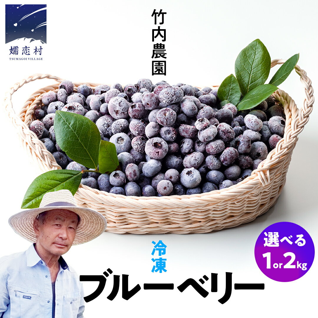 冷凍ブルーベリー 1kg 2kg 国産 群馬県 フルーツ 果物 北軽井沢ブルーベリー園 お取り寄せ 産地直送 ジャム スムージー ヨーグルト