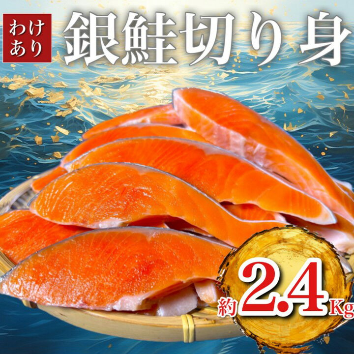 B級銀鮭切り身(打ち身、不揃い、色飛び)約2.4kg_ 銀鮭 サーモン 切り身 鮭 訳あり 不揃い 国産 美味しい 魚介 魚 海鮮 送料無料 人気 おすすめ 【配送不可地域:離島】【1441750】