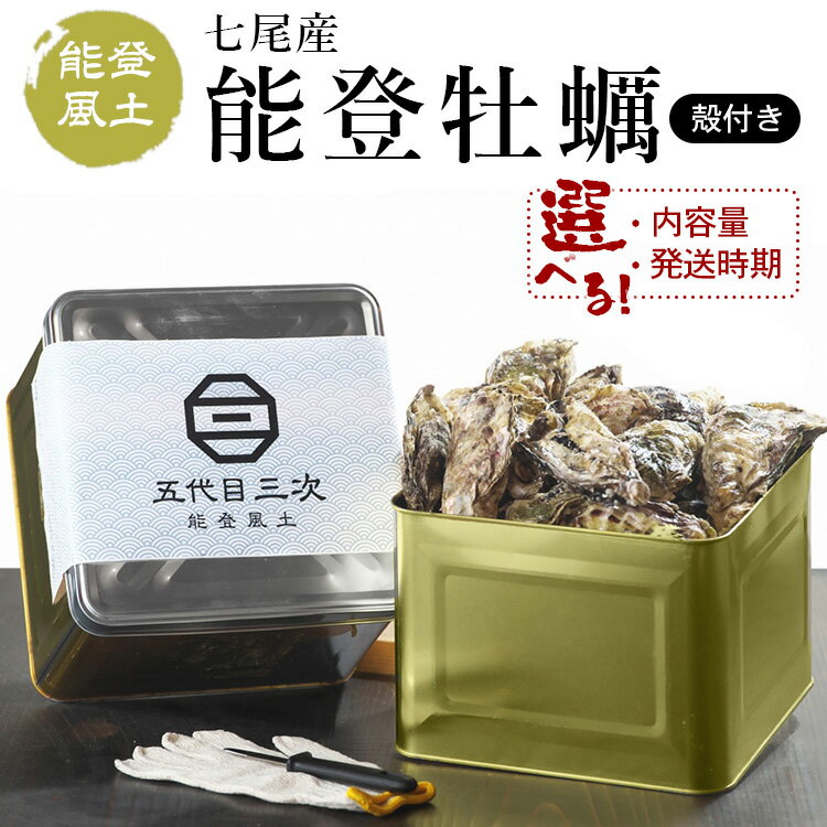 【能登半島地震復興支援】\選べる内容量・発送時期/能登風土 七尾産「能登かき」殻付き ◇ ※必ずよく加熱してお召し上がりください ※離島への発送不可