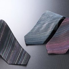 「伝統的工芸品」伊那紬(ネクタイ)紺系色 民芸品 ファッション メンズ 小物 男性用