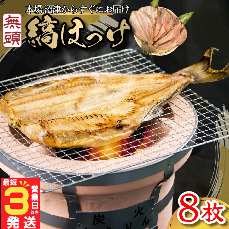 すぐ 届く 干物 ひもの 魚 シマホッケ 縞ホッケ 8枚 セット 地物 ふるさと納税干物 ふるさと納税ホッケ ほっけ 魚介 海鮮 静岡 沼津 スピード発送 スピード配送
