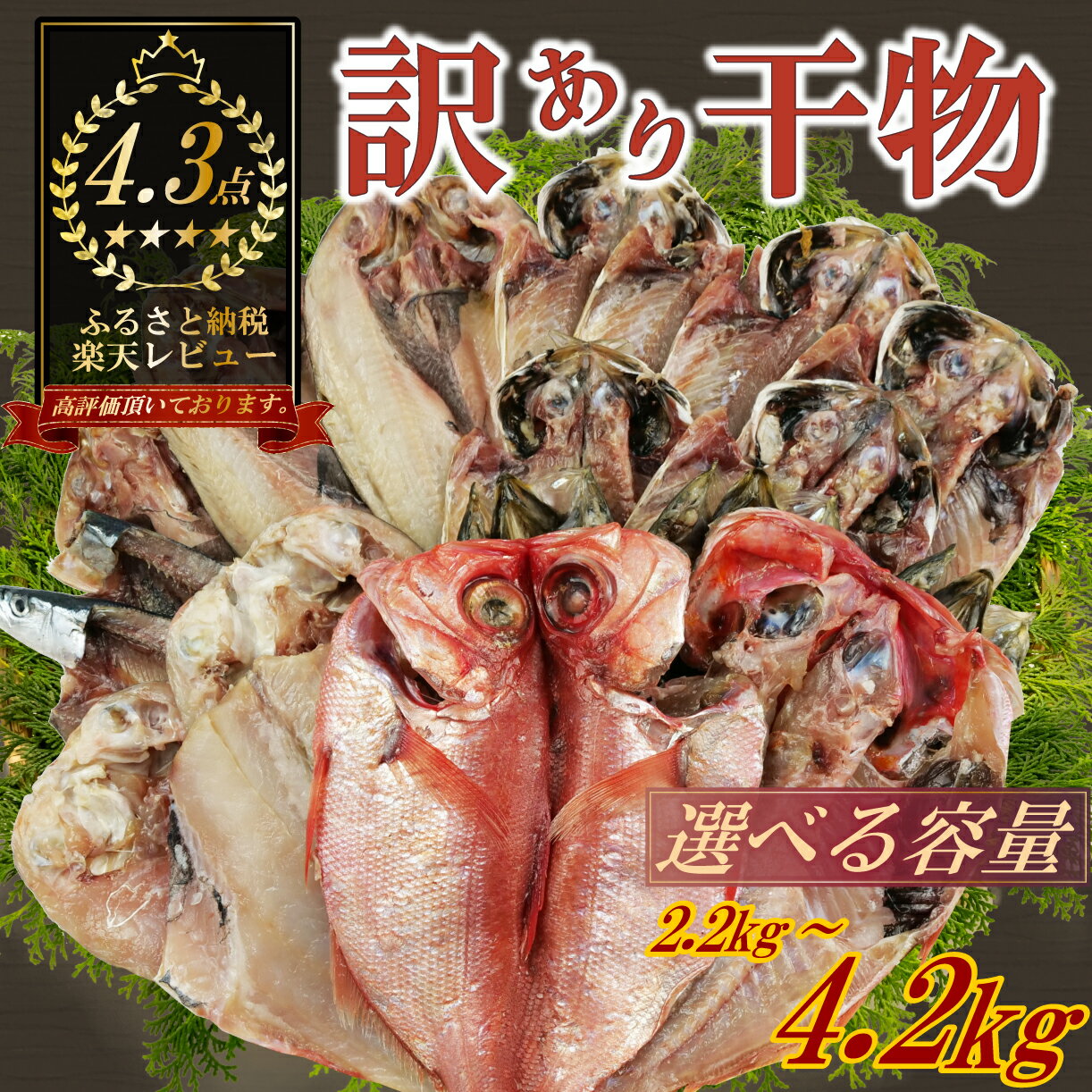 訳あり 干物 おまかせ セット 選べる容量 約2.2kg-3.4kg-4.2kg 詰め合わせ あじ ほっけ 金目鯛 かます さんま 赤魚 いわし 甘鯛 人気 ランキング 冷凍 贈り物 プレゼント 国産 高級魚 沼津市 静岡県