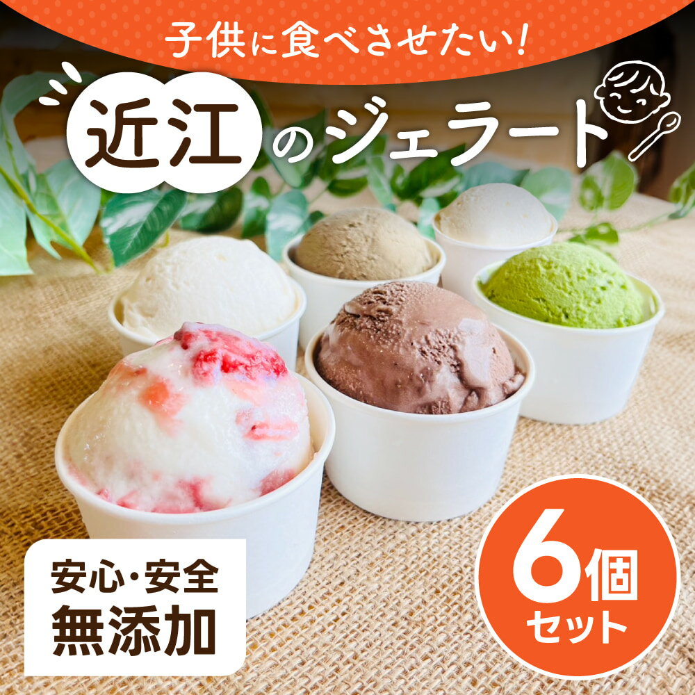 近江のジェラート (6個セット) かなめカフェ 滋賀県 東近江市 O-E07 ジェラート アイス アイスクリーム 滋賀 近江 スイーツ ギフト