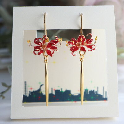 彼岸花のピアス【1454521】