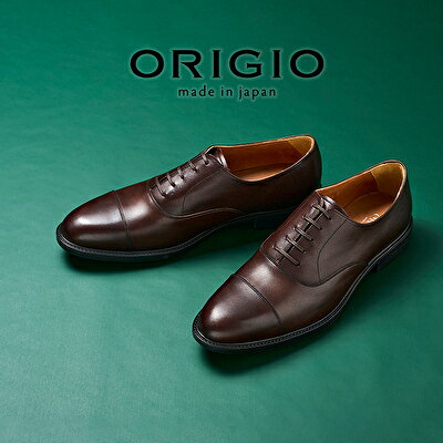 ORIGIO オリジオ 牛革ビジネスシューズ 紳士靴 ORG1000(ダークブラウン)【ファッション・靴・シューズ・革製品・革靴】 メンズ 男性 履き心地 日本製 国産別注レザー 柔らか 発色が良い 軽い EVA素材 アウトソール 3E