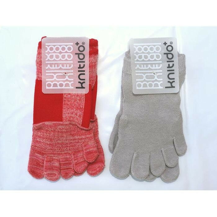 knitido+ブランド 5本指ソックス2足セットA(23~25cm)