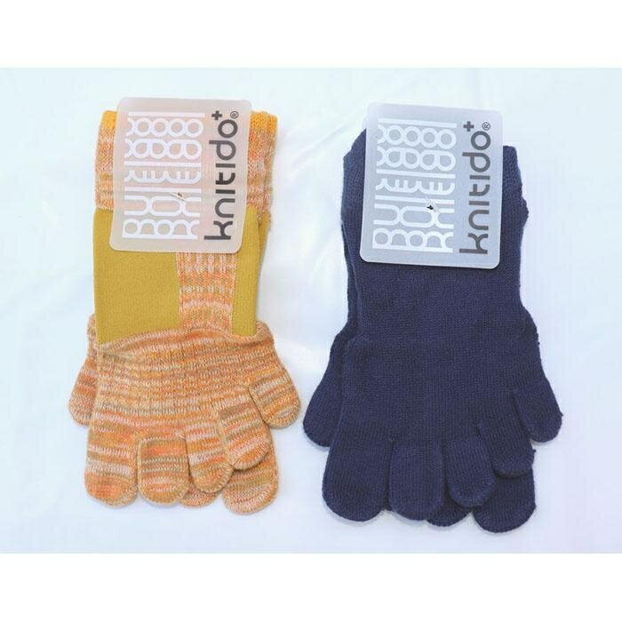 knitido+ブランド 5本指ソックス2足セットB(23~25cm)