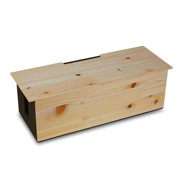 タツクラフト ひのき張り ケーブルBOX L 【Tk278w】 | パソコン 周辺機器 PCアクセサリー ケーブル 整理用品 送料無料