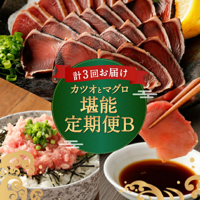 【定期便 3回】 カツオとマグロ堪能定期便B 海鮮 鮪 鰹 お楽しみ 切り落とし 刺身 刺し身 まぐろ まぐろたたき かつおのたたき 高知県 藁焼き 鰹たたき ネギトロ 魚 惣菜 海産物 魚介類 魚貝 冷凍 訳あり 不揃い 傷 マグロ丼 30000円