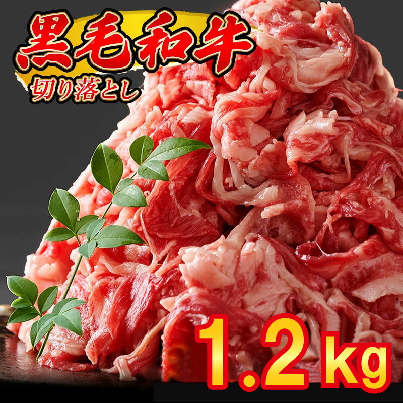 黒毛和牛 切り落とし 1.2kg(400gパック×3) 昆布出汁仕上げ SF067-2 ~ 牛肉 牛丼 薄切り 焼き肉 すき焼き 訳あり 赤身 小分け 冷凍 人気 博多 ランキング ~ 【 福岡県 須恵町 】