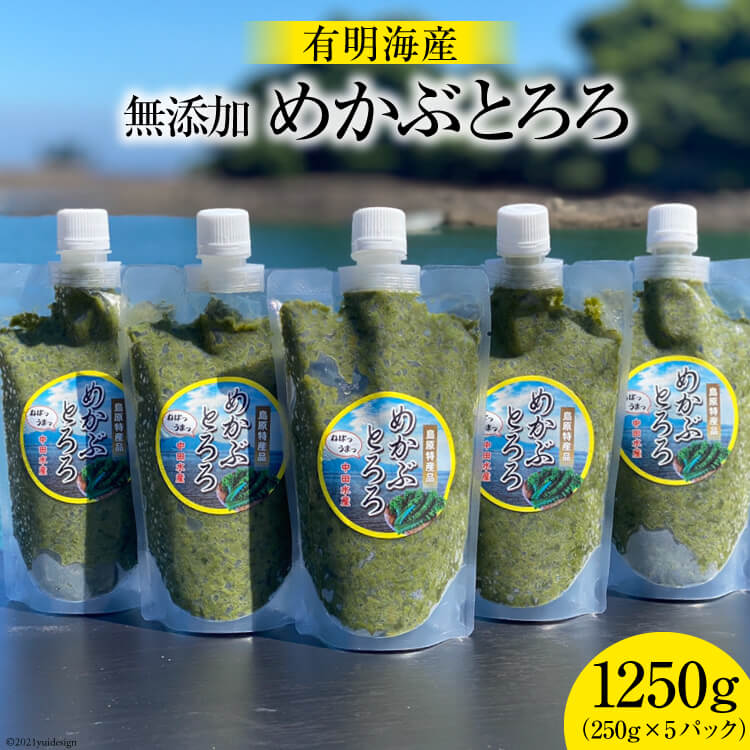 AE140 有明海産 無添加めかぶとろろ(250g×5パック) レビューキャンペーン