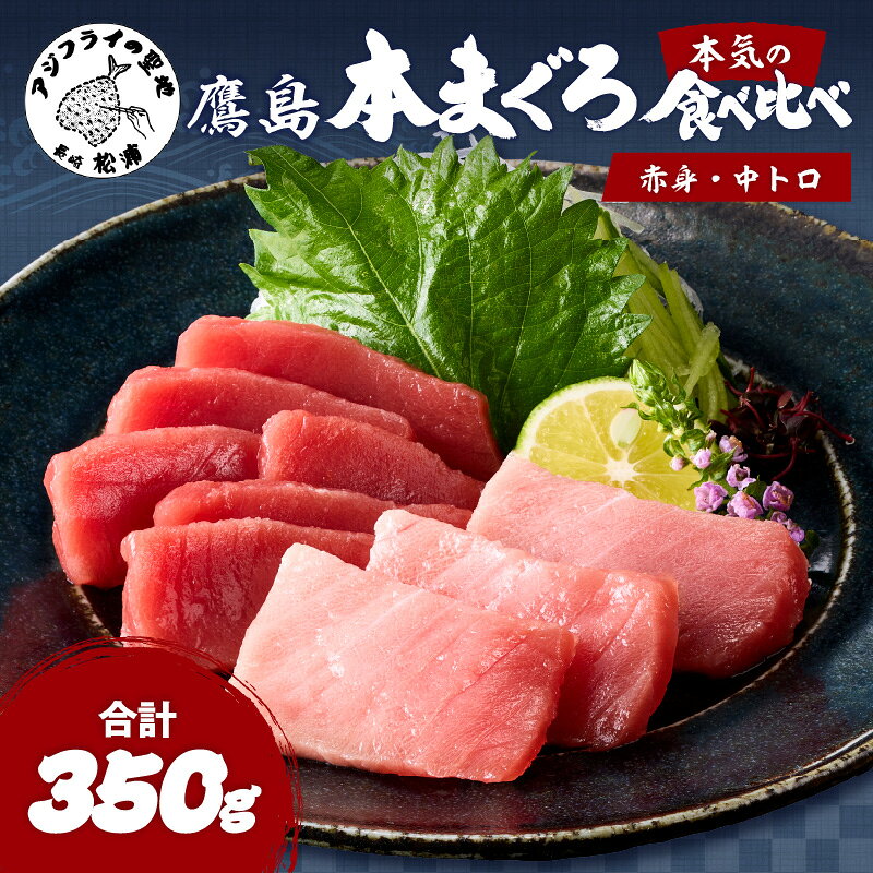 《 発送月が選べる 》鷹島本まぐろ柵(赤身・中トロ) 合わせて350g【B4-127】