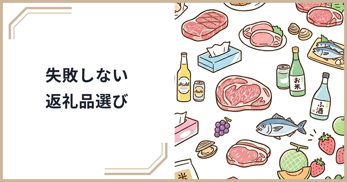 ふるさと納税の返礼品選びで後悔しないための失敗例集｜よくあるミスと対策を徹底解説のサムネイル
